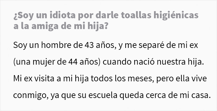 Este padre dej&oacute; que la amiga de su hija usara las compresas de su casa, y fue llamado &ldquo;pervertido&rdquo;