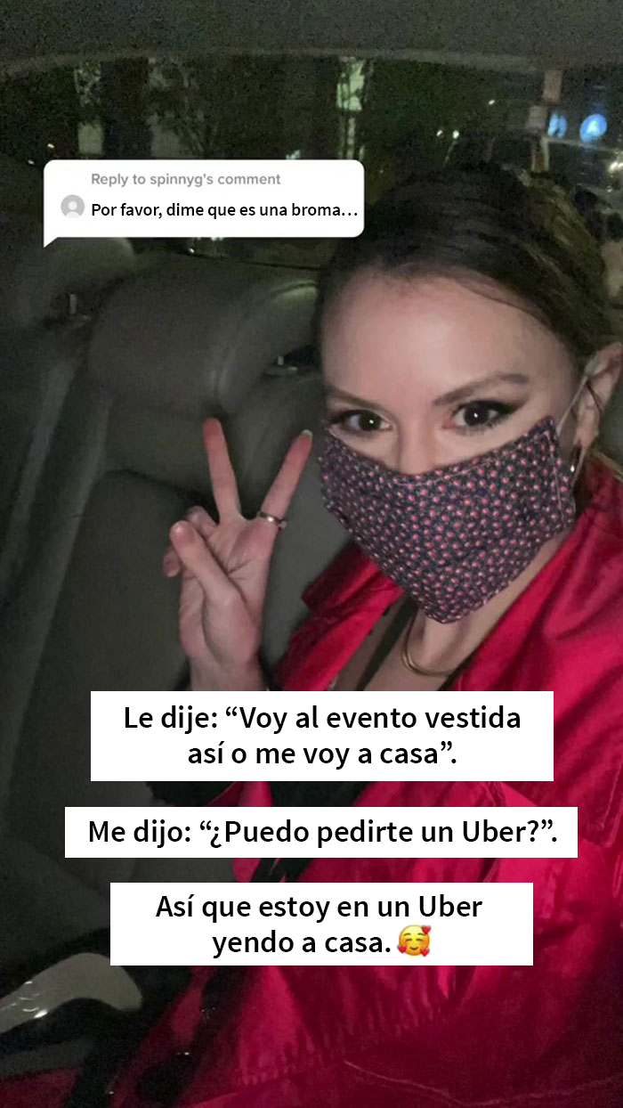Esta mujer se volvi&oacute; viral con 7,7 millones de visitas al contar que su cita la envi&oacute; en Uber a casa tras ver c&oacute;mo iba vestida