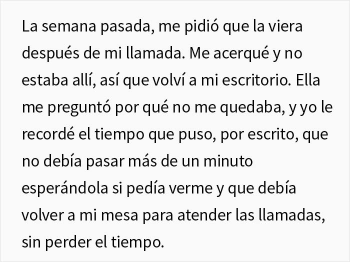 Este empleado demuestra que su jefa microgestiona demasiado y falla a sus empleados, as&iacute; que consigue que la despidan