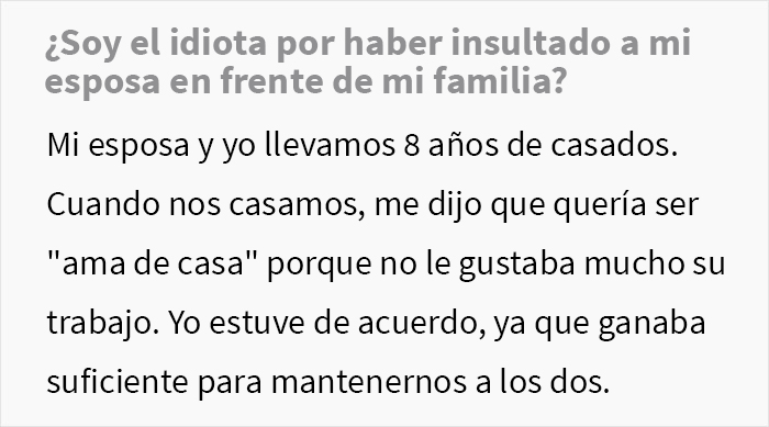 Este hombre insult&oacute; a su esposa frente a la familia y ahora ella no le responde los mensajes, &eacute;l quiere saber si fue idiota
