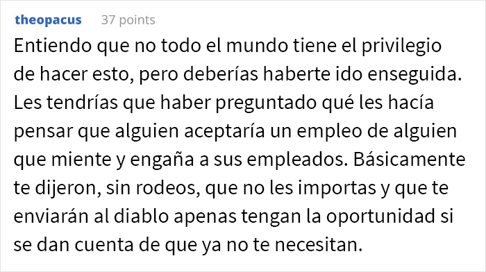 Esta mujer descubri&oacute; al asistir a una entrevista laboral que la empresa hab&iacute;a mentido sobre la ubicaci&oacute;n del trabajo y el salario