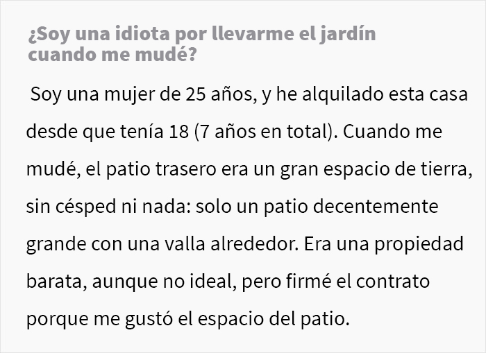 Estos propietarios no esperaban que su inquilina se llevara el jard&iacute;n en su mudanza, haciendo que los potenciales compradores se desinteresaran por la casa