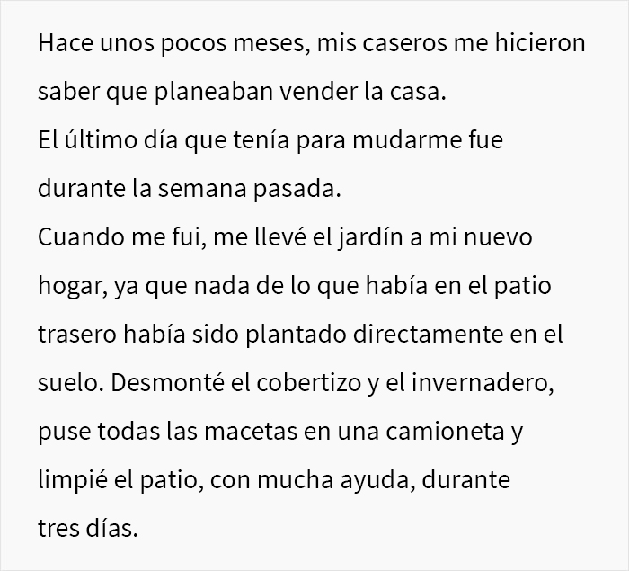 Estos propietarios no esperaban que su inquilina se llevara el jard&iacute;n en su mudanza, haciendo que los potenciales compradores se desinteresaran por la casa