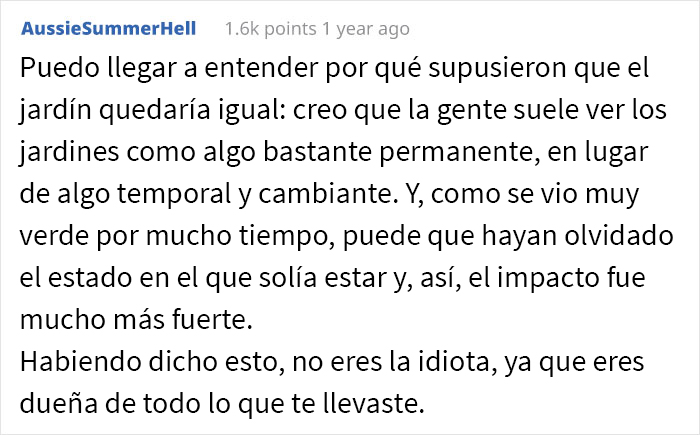 Estos propietarios no esperaban que su inquilina se llevara el jard&iacute;n en su mudanza, haciendo que los potenciales compradores se desinteresaran por la casa