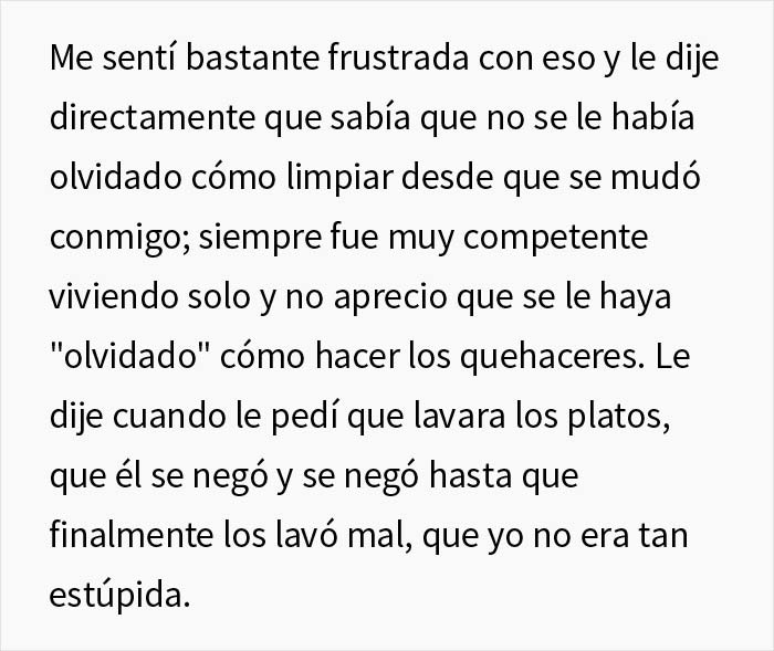 Esta mujer es un genio por la forma en que lidi&oacute; con su novio vago saboteando sus tareas dom&eacute;sticas