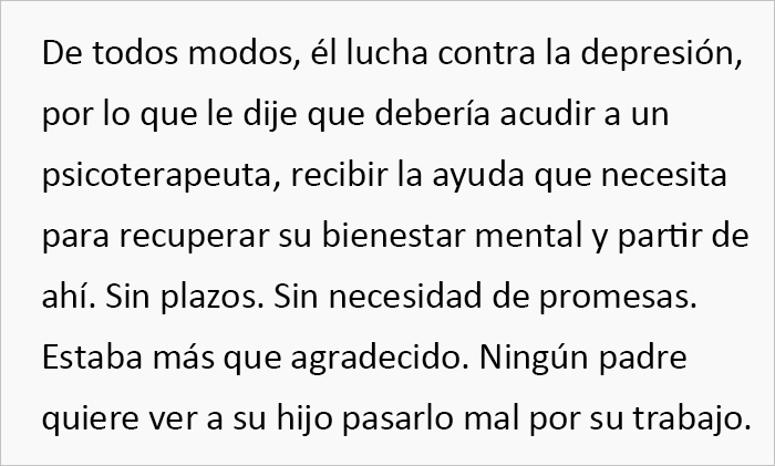 Este padre da ejemplo apoyando a su hijo tras dejar su trabajo de 45.000$ y pedir quedarse con &eacute;l