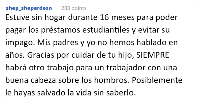 Este padre da ejemplo apoyando a su hijo tras dejar su trabajo de 45.000$ y pedir quedarse con &eacute;l