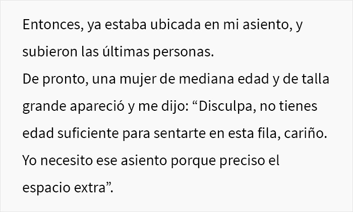 &ldquo;Cari&ntilde;o, he estado en cientos de vuelos&rdquo;: Esta mujer insult&oacute; a una chica porque no le cedi&oacute; el asiento en el que ella ya estaba instalada