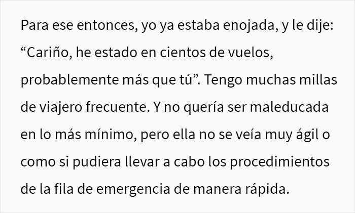 &ldquo;Cari&ntilde;o, he estado en cientos de vuelos&rdquo;: Esta mujer insult&oacute; a una chica porque no le cedi&oacute; el asiento en el que ella ya estaba instalada