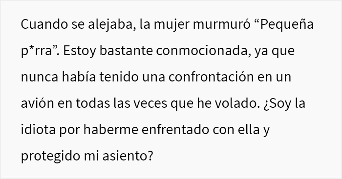 &ldquo;Cari&ntilde;o, he estado en cientos de vuelos&rdquo;: Esta mujer insult&oacute; a una chica porque no le cedi&oacute; el asiento en el que ella ya estaba instalada
