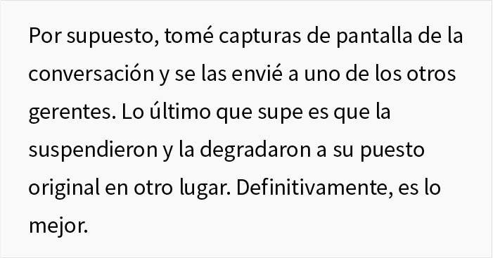 Esta empleada deja su trabajo, pero semanas despu&eacute;s una nueva gerente intenta "despedirla" y es degradada