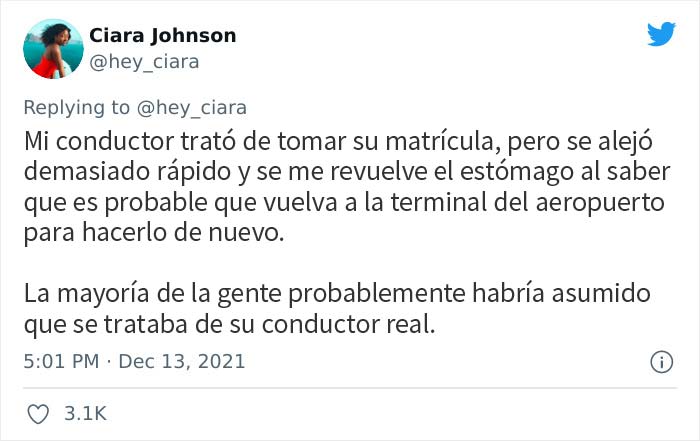Una mujer tuitea la historia de cómo comprobar la matrícula de un conductor de Uber la salvó de una posible trata de personas