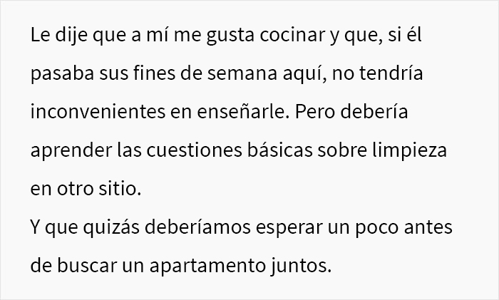 Esta chica de 20 a&ntilde;os pospuso mudarse con su novio tras averiguar que &eacute;l no sabe hacer ninguna tarea del hogar