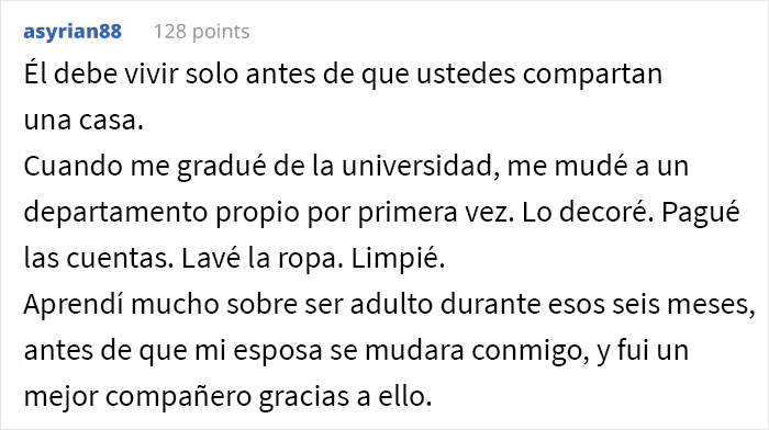 Esta chica de 20 a&ntilde;os pospuso mudarse con su novio tras averiguar que &eacute;l no sabe hacer ninguna tarea del hogar
