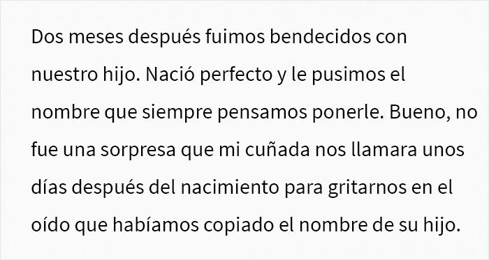 Esta cuñada robó el nombre de un bebé por rencor y se arrepintió tras ver la reacción de los padres