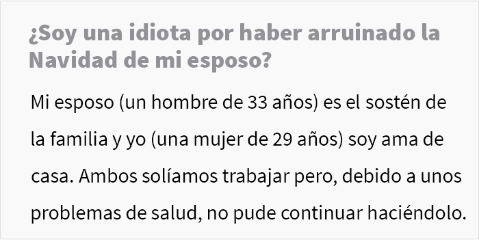 Este hombre se enfureci&oacute; con su esposa frente a su familia porque ella hab&iacute;a comprado los regalos m&aacute;s baratos de la lista y le dijo que hab&iacute;a arruinado la Navidad