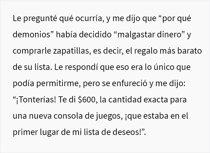 Este hombre se enfureci&oacute; con su esposa frente a su familia porque ella hab&iacute;a comprado los regalos m&aacute;s baratos de la lista y le dijo que hab&iacute;a arruinado la Navidad