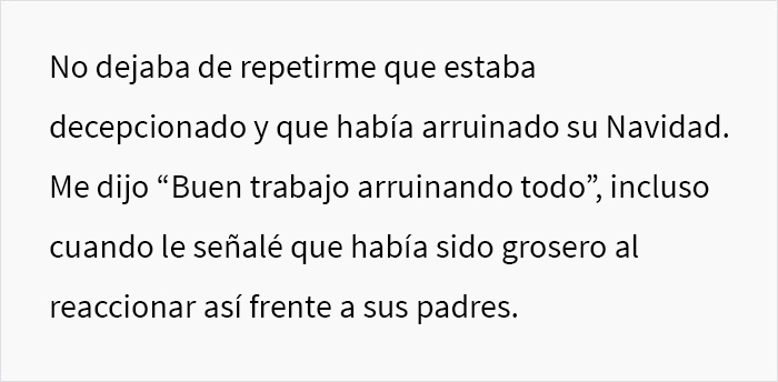Este hombre se enfureci&oacute; con su esposa frente a su familia porque ella hab&iacute;a comprado los regalos m&aacute;s baratos de la lista y le dijo que hab&iacute;a arruinado la Navidad