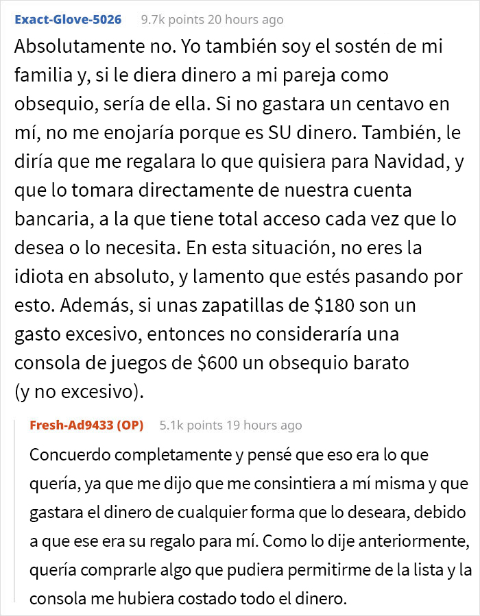 Este hombre se enfureci&oacute; con su esposa frente a su familia porque ella hab&iacute;a comprado los regalos m&aacute;s baratos de la lista y le dijo que hab&iacute;a arruinado la Navidad