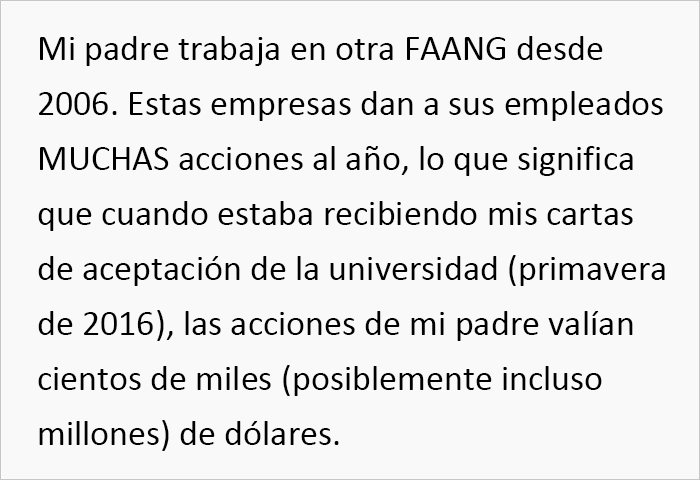 Este hombre 23 a&ntilde;os deja de hablar a sus padres tras descubrir que pagan la educaci&oacute;n de su hermana cuando no pagaron la suya
