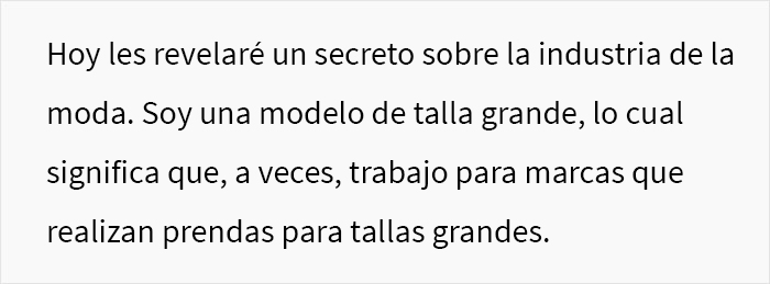Esta modelo revela por qué las modelos de talla grande tienen rostros delgados en las fotografías: simplemente son modelos delgadas utilizando trajes con relleno Esta modelo revela por qué las modelos de talla grande tienen rostros delgados en las fotografías: simplemente son modelos delgadas utilizando trajes con relleno
