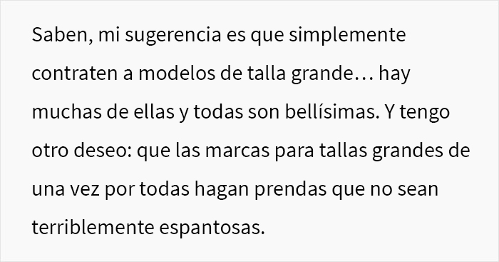 Esta modelo revela por qué las modelos de talla grande tienen rostros delgados en las fotografías: simplemente son modelos delgadas utilizando trajes con relleno Esta modelo revela por qué las modelos de talla grande tienen rostros delgados en las fotografías: simplemente son modelos delgadas utilizando trajes con relleno