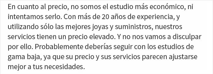 Esta "Karen" deja una rese&ntilde;a de 1 estrella a un estudio de piercings, y la gente se parte con la respuesta del propietario