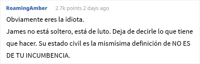 A esta mujer le pareci&oacute; confuso que un hombre viudo siguiera usando su anillo de casamiento, as&iacute; que lo mencion&oacute; durante el almuerzo y las cosas se salieron de control