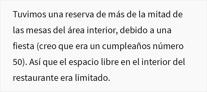 Esta grosera Karen no escuch&oacute; las advertencias del camarero sobre la lluvia e hizo que todo su grupo perdiera la mesa