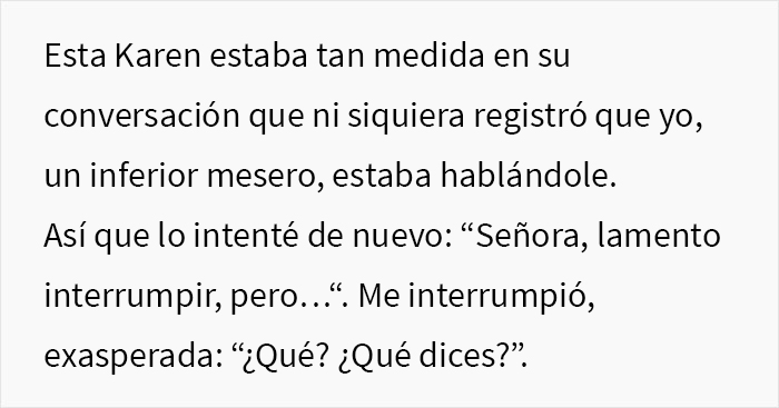 Esta grosera Karen no escuch&oacute; las advertencias del camarero sobre la lluvia e hizo que todo su grupo perdiera la mesa