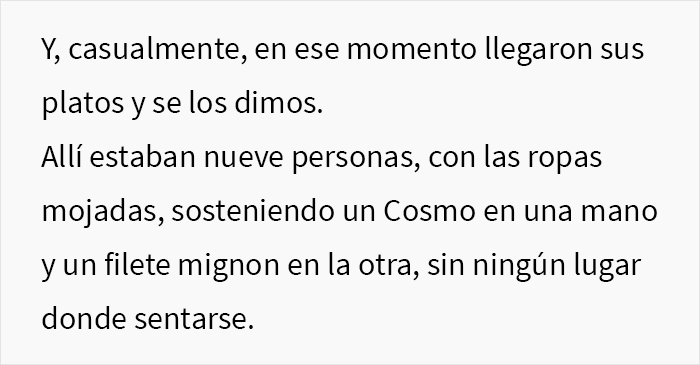 Esta grosera Karen no escuch&oacute; las advertencias del camarero sobre la lluvia e hizo que todo su grupo perdiera la mesa