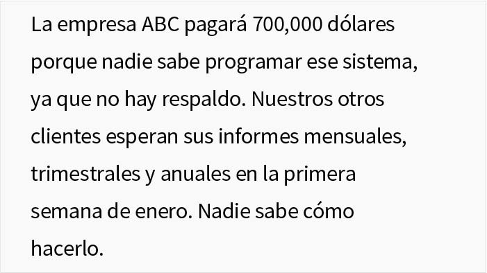 Un empleado renuncia porque la empresa le niega las vacaciones, el jefe le ruega que vuelva cuando el negocio empieza a perder dinero