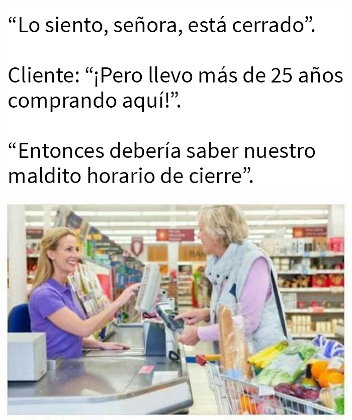 Todas las noches antes del cierre