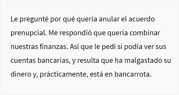 Esta mujer se r&iacute;e en la cara de su esposo cuando &eacute;l se arrepinti&oacute; de haberla forzado a firmar un acuerdo prenupcial 6 a&ntilde;os atr&aacute;s, ya que ahora ella gana el triple que &eacute;l