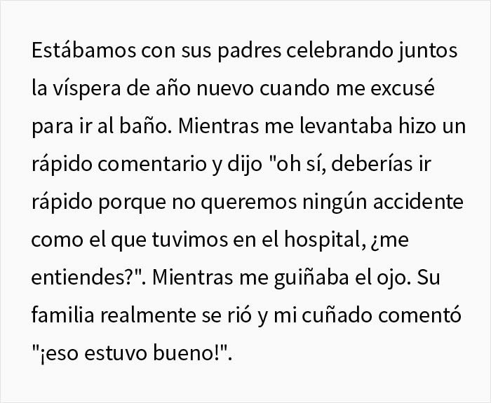 El marido humilla a su mujer delante de toda su familia al burlarse de su vergonzosa experiencia en el parto, y ella termina estallando