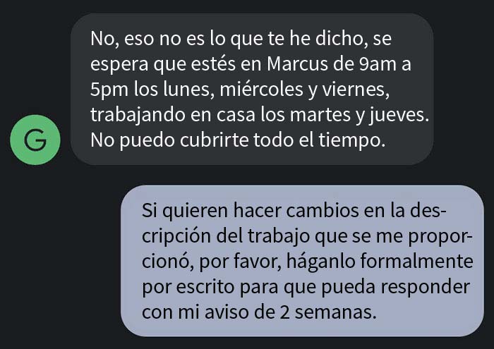 Esta empleada descubre que el puesto que acept&oacute; no era para trabajar desde casa como prometieron, y renuncia a lo grande