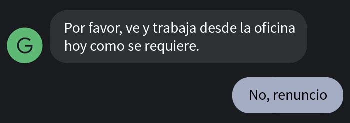Esta empleada descubre que el puesto que acept&oacute; no era para trabajar desde casa como prometieron, y renuncia a lo grande