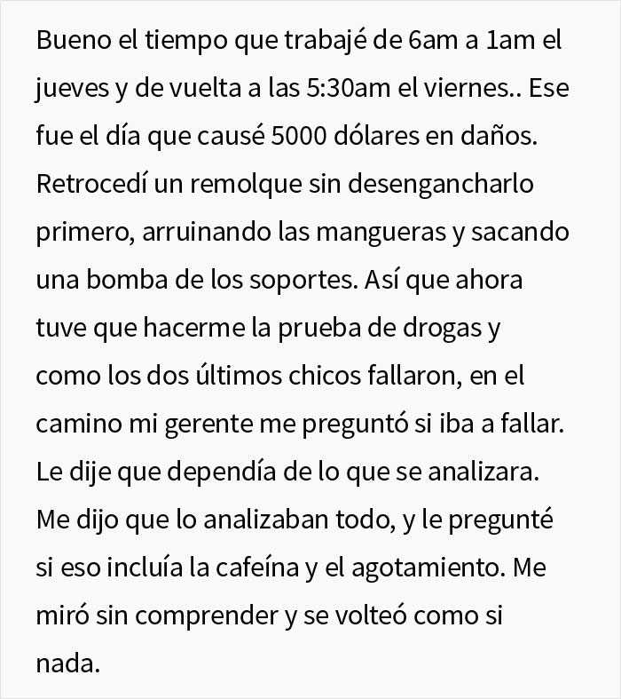 Este empleado saturado de trabajo se da cuenta de que es irremplazable para la empresa, y saca lo mejor de la situaci&oacute;n