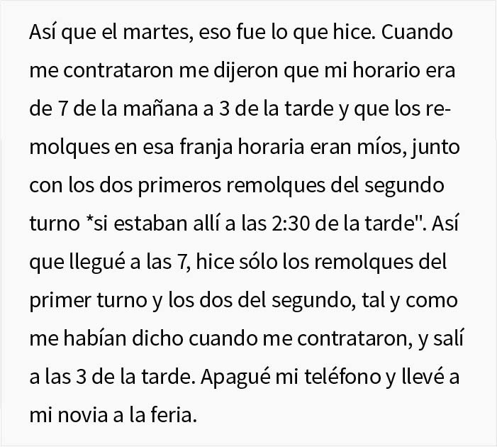 Este empleado saturado de trabajo se da cuenta de que es irremplazable para la empresa, y saca lo mejor de la situaci&oacute;n