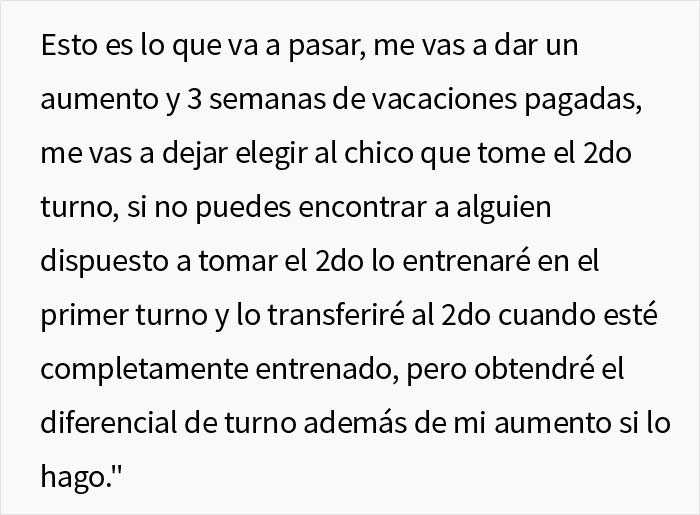 Este empleado saturado de trabajo se da cuenta de que es irremplazable para la empresa, y saca lo mejor de la situaci&oacute;n