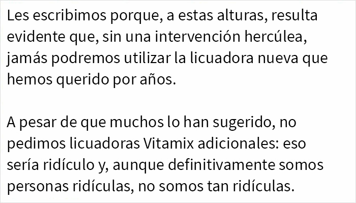 Tras una “guerra” de 2 semanas y media con 3 gatos, esta mujer contactó a Vitamix para pedirles cajas vacías que reemplazaran aquella que tomaron sus gatos