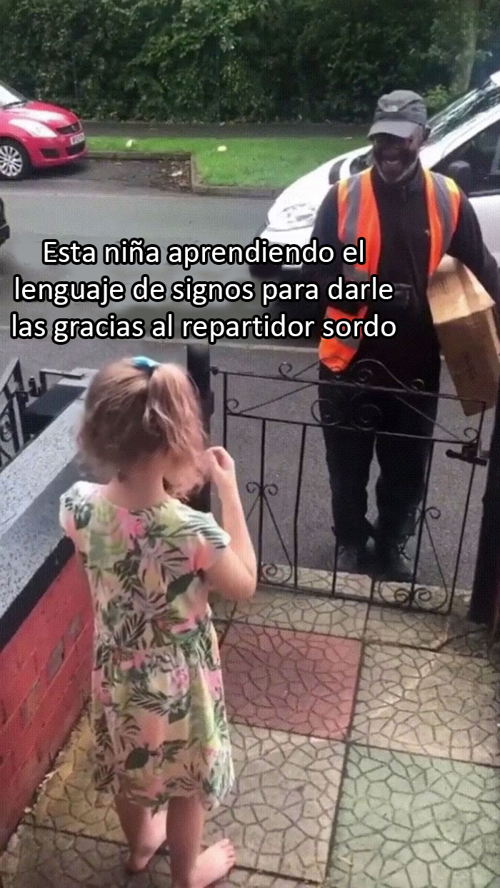 Esto es hermoso. La humanidad en su máximo esplendor, ¡y además empezando joven!