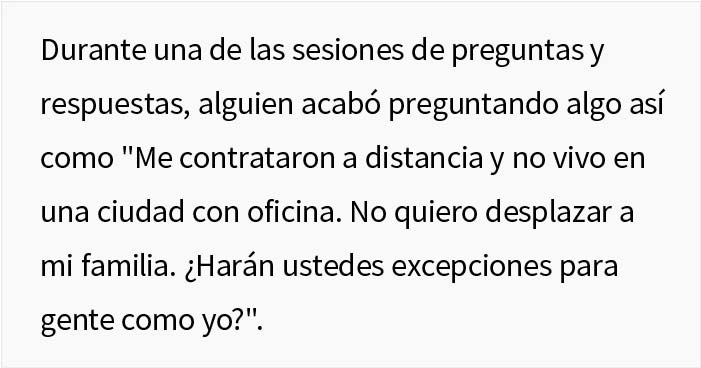 El director de esta empresa dijo a sus empleados que "se fueran a otro lado" si quer&iacute;an trabajar desde casa, y enseguida supieron lo que hab&iacute;a que hacer