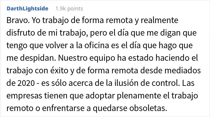 El director de esta empresa dijo a sus empleados que "se fueran a otro lado" si quer&iacute;an trabajar desde casa, y enseguida supieron lo que hab&iacute;a que hacer
