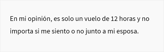 &ldquo;Ella piensa que prefiero la clase business en vez de a ella&rdquo;: La esposa de este hombre se enoj&oacute; cuando &eacute;l subi&oacute; la categor&iacute;a de su billete para un vuelo de 12 horas