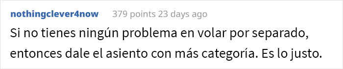 &ldquo;Ella piensa que prefiero la clase business en vez de a ella&rdquo;: La esposa de este hombre se enoj&oacute; cuando &eacute;l subi&oacute; la categor&iacute;a de su billete para un vuelo de 12 horas