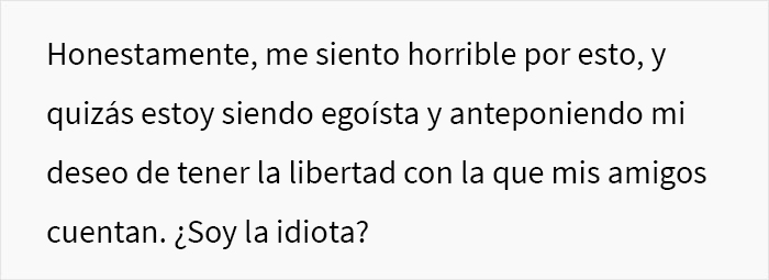 Esta hija mayor siempre cuidó a sus hermanitos, y su madre se enfurece con ella cuando le dice que se quiere emancipar