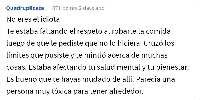 Este chico pidió específicamente a su compañero de piso que no tocara su comida, y se marcha sin avisar cuando no lo cumple Este chico pidió específicamente a su compañero de piso que no tocara su comida, y se marcha sin avisar cuando no lo cumple