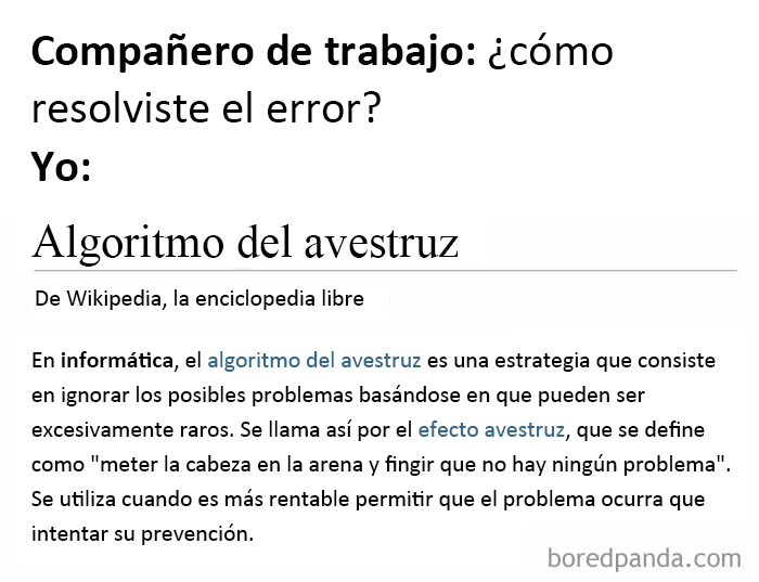 El grito disfrazado del director de proyectos