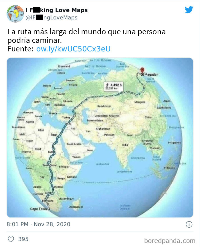 35 Unusual Maps That Might Change How You See The World, As Shared In This Online Account